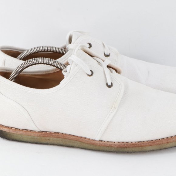 APC Paris Canvas Crepe Derby Oxford Shoes White 9 main image 10
